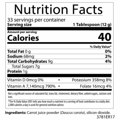 Aim Carrot Juice Powder – 400g Powder