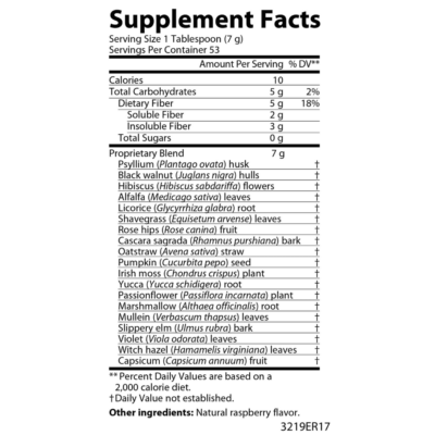 Aim Herbal Fiberblend Raspberry – 375g Powder