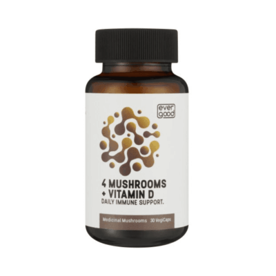 Ever Good 4 Mushrooms + Vitamin D - 30 Capsules
