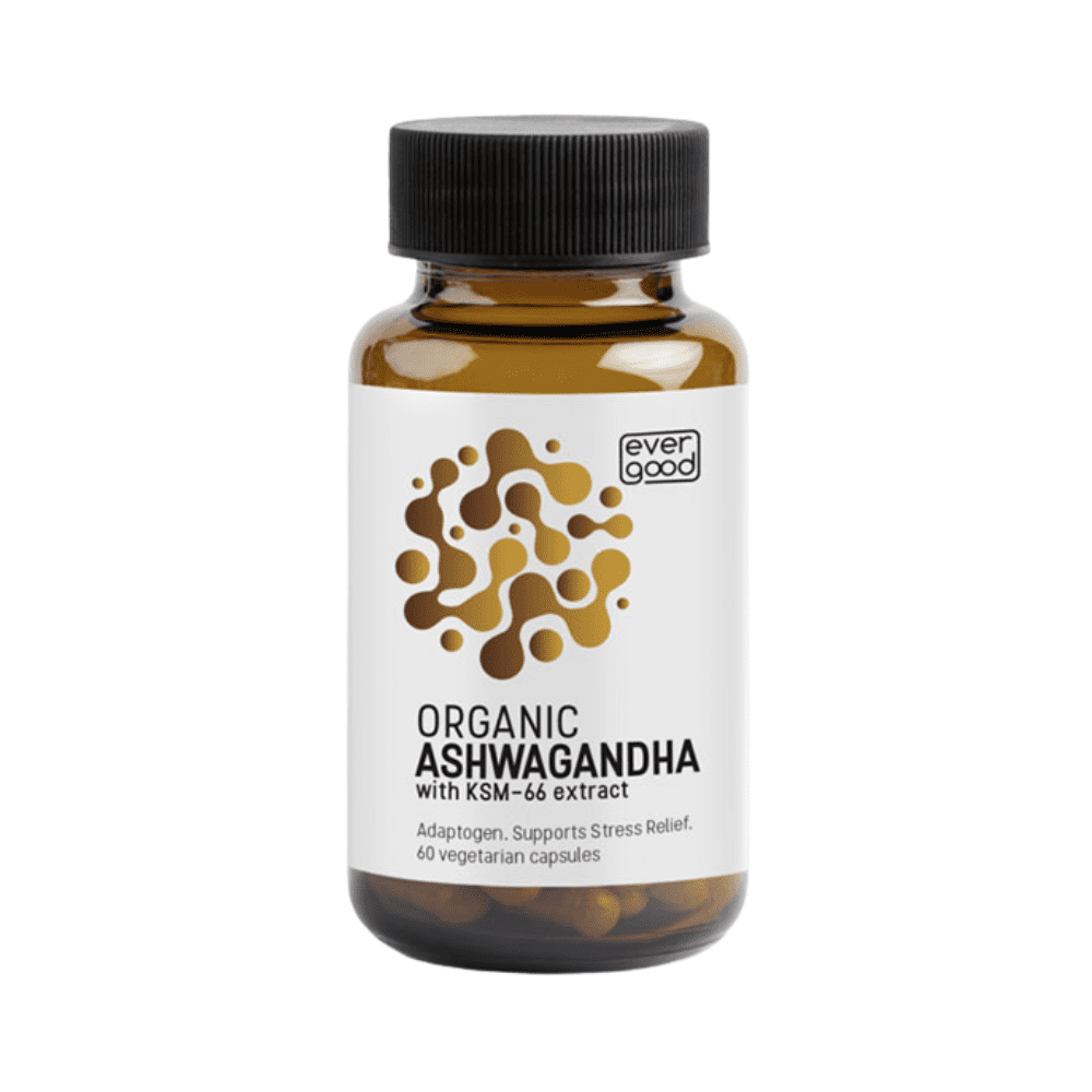Ever Good Organic Ashwagandha + KSM-66 - 60 VegCaps