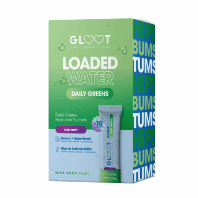 Gloot Loaded Water Greens - Wild Berry 10 Sachets